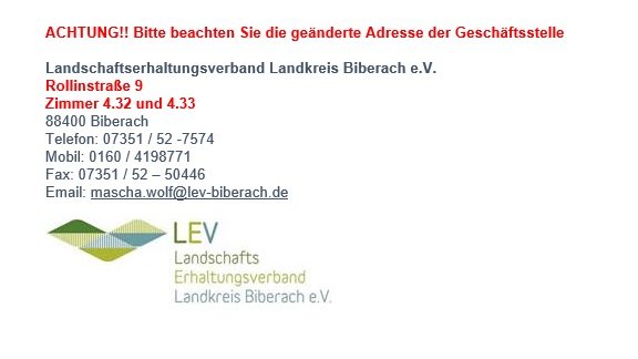 Umzug der Geschäftsstelle